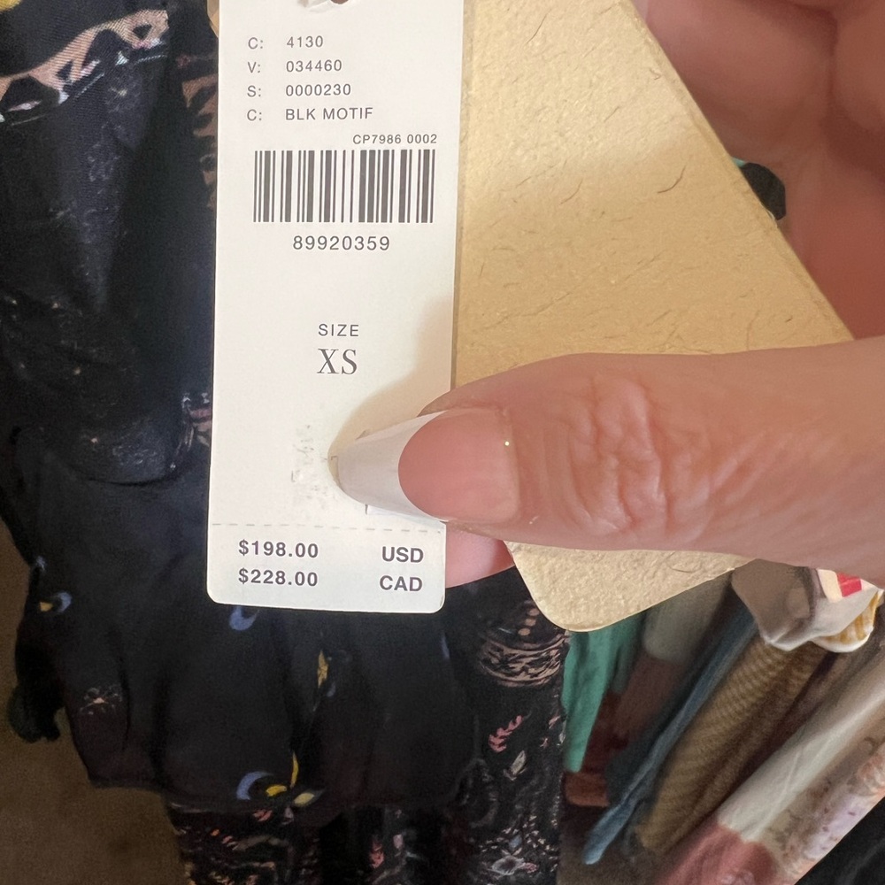 Anthropologie Let Me Be Sheer Printed V-Neck Midi Dress, Various Sizes, NWT - Picture 8 of 9